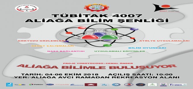 Aliağa’da Tübıtak 4007 Bilim Şenliği Düzenlenecek