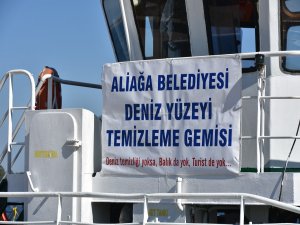 Aliağa Belediyesi’nden Deniz Yüzeyine Özel Bakım