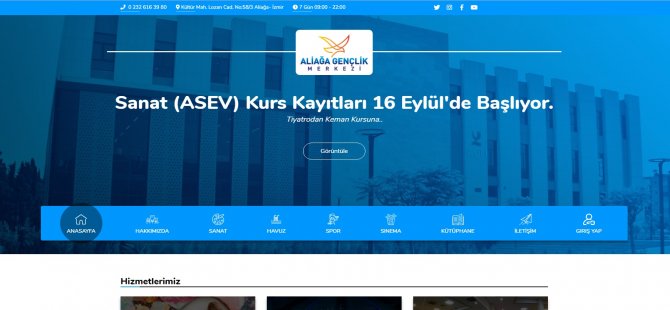 Aliağa Gençlik Merkezi Dijital Platforma Taşınıyor