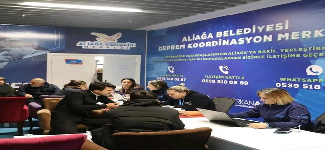 Aliağa Belediyesi Depremzedelerin Yanında