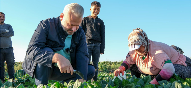 Menemen'de tarladan sofraya birlik rüzgarı