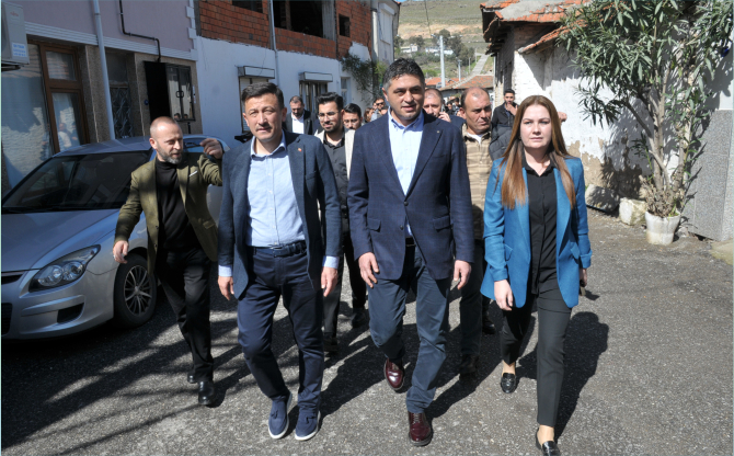 Hamza Dağ, Aliağa İlçesi'nde Seçim Çalışmalarını Sürdürdü