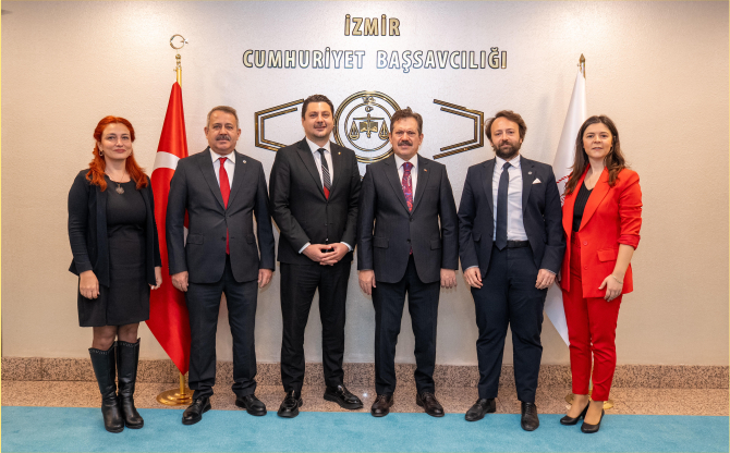 İzmir Barosu Yönetiminden Başsavcı Ali Yeldan’a Ziyaret