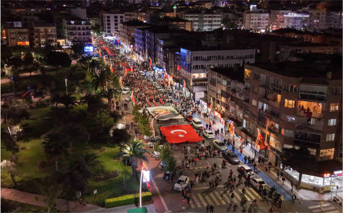 Aliağa’da cumhuriyetin 103. Yılı coşkuyla kutlandı