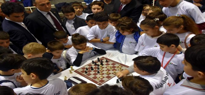 Aliağa’da Okullar Arası 2.Satranç Turnuvası Düzenlendi