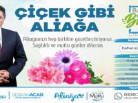 Aliağa Belediyesi’nden Her Balkona Çiçek