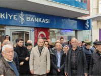 Çandarlı'da İş Bankası Tepkisi