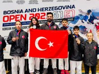 Aliağalı Taekwondocular Saraybosna’dan Madalyalarla Döndü